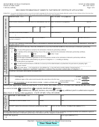 Document preview: Form F-00124 Wisconsin Termination of Domestic Partnership Certificate Application - Wisconsin
