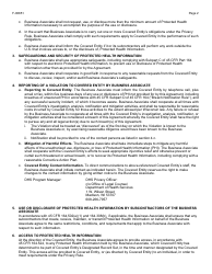 Form F-00811 Business Associate Agreement - No Contract - Wisconsin, Page 2