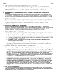 Form F-00811 Business Associate Agreement - No Contract - Wisconsin, Page 3