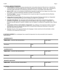 Form F-00811 Business Associate Agreement - No Contract - Wisconsin, Page 4