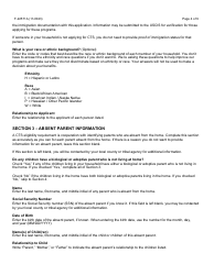 Instructions for Form F-22571 Caretaker Supplement Application - Wisconsin, Page 4