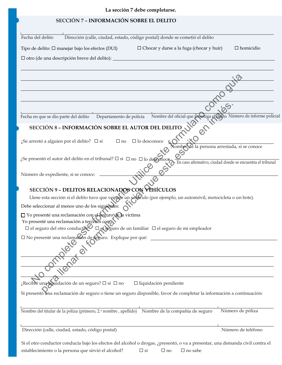 Formulario JD-VS-8SBS Beneficios Para Los Sobrevivientes - Solicitud - Connecticut (Spanish), Page 3