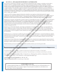 Formulario JD-VS-8SBS Beneficios Para Los Sobrevivientes - Solicitud - Connecticut (Spanish), Page 6