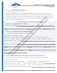 Form JD-VS-SBPT Survivor Benefits - Application - Connecticut (Portuguese)