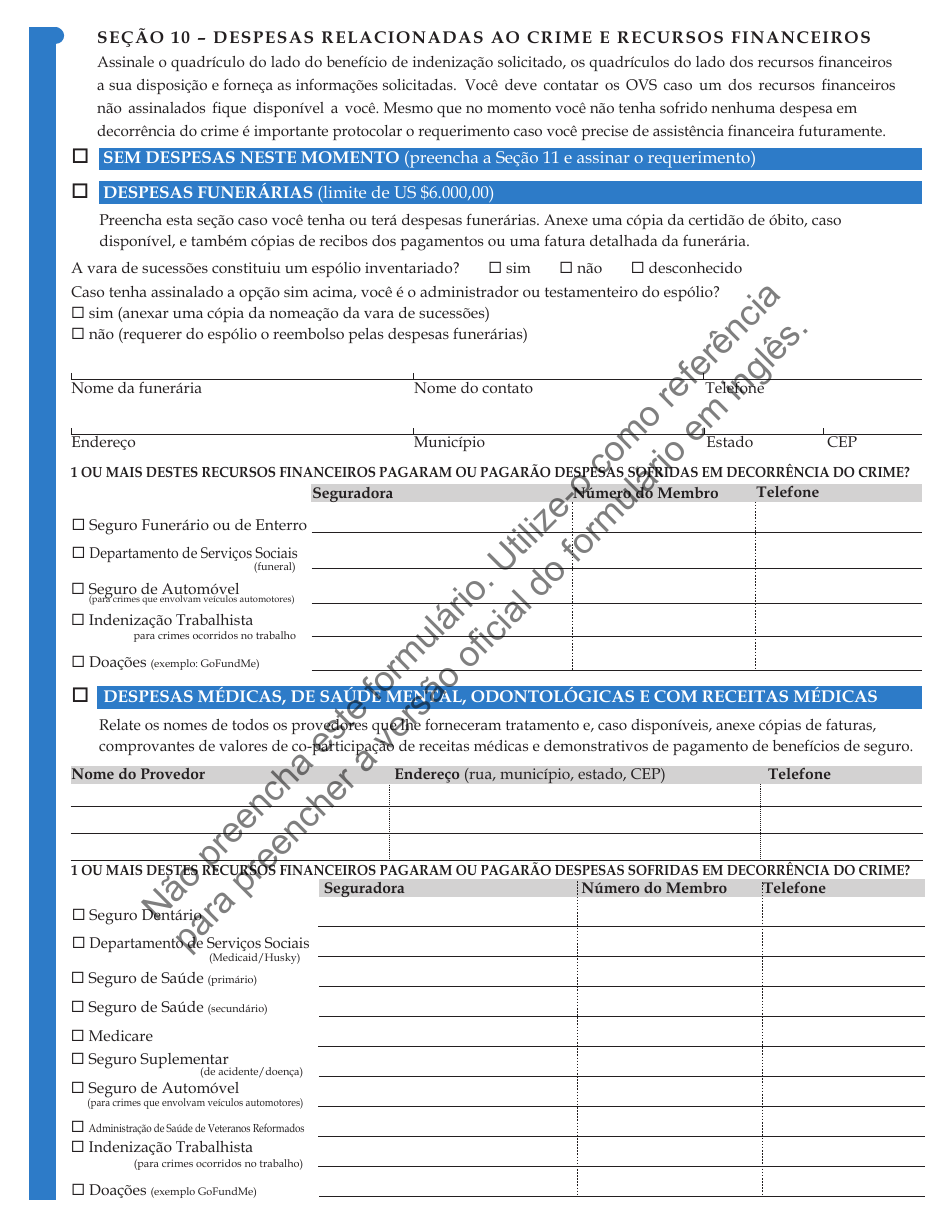 Form JD-VS-SBPT Survivor Benefits - Application - Connecticut (Portuguese), Page 4