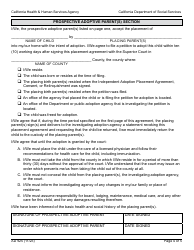 Form AD925 Independent Adoption Placement Agreement (Indian Child) - California, Page 4
