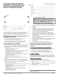 Document preview: Form CF377.11A CalFresh Time Limit Notice - Expiration of Three Consecutive Months for Able-Bodied Adults Without Dependents (Abawds) - California