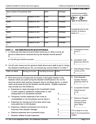 Form CF385 Application for Disaster Calfresh - California, Page 4