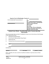 Document preview: Form GDN ALL001 Sealed Cover Sheet - Guardianship and/or Conservatorship Documents - Washington