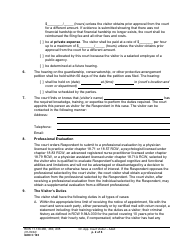 Form GDN C103 Order Appointing Court Visitor - Adult - Washington, Page 2