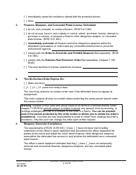 Form NC02.110 Domestic Violence No-Contact Order - Washington, Page 2
