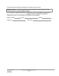 Form NC02.110 Domestic Violence No-Contact Order - Washington, Page 5