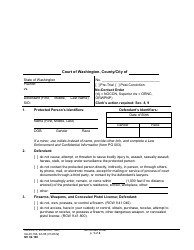 Document preview: Form NC02.100 No-Contact Order - Washington