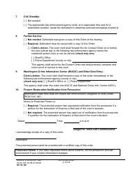 Form NC02.100 No-Contact Order - Washington, Page 3