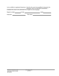 Form NC02.100 No-Contact Order - Washington, Page 4