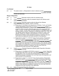 Form WPF JU07.0800 Order on Adjudication and Disposition - Washington, Page 4