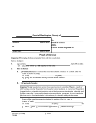 Document preview: Form PO004 Proof of Service - Washington