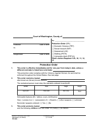 Form PO040 Protection Order - Washington