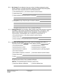 Form PO040 Protection Order - Washington, Page 6