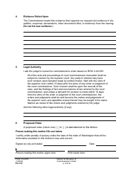 Form PO110 Motion for Revision of Commissioner&#039;s Order - Washington, Page 3