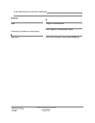 Form PO026 Order for Service of Summons by Publication - Washington, Page 2