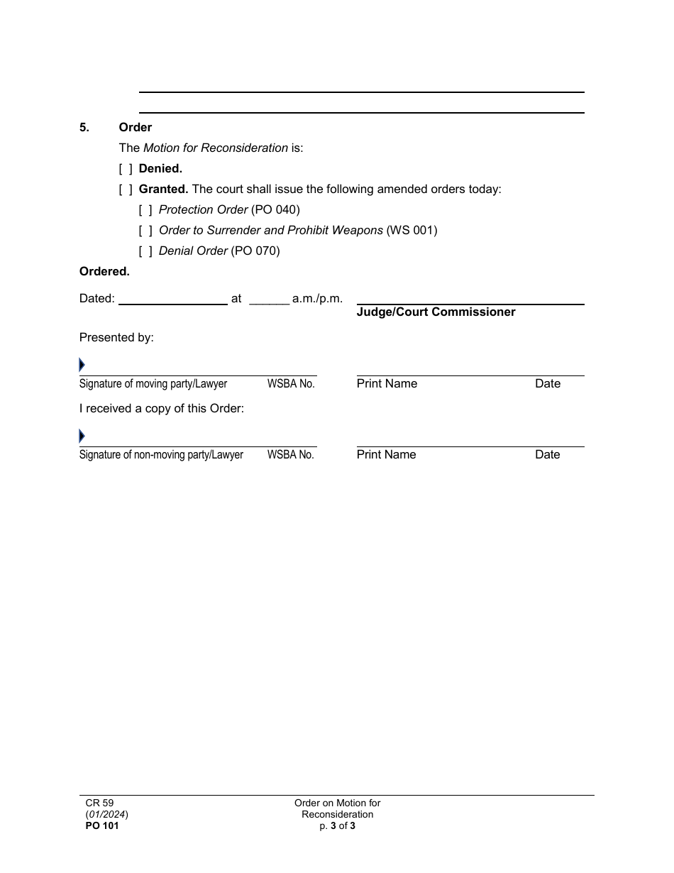 Form po101 fill out sign online and download printable pdf