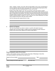 Form PO005 Motion to Redact or Seal - Washington, Page 3