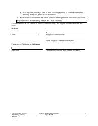 Form PO025 Order to Allow Service by Mail - Washington, Page 3