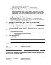 Form FL Parentage322 Immediate Restraining Order (Ex Parte) and Hearing Notice - Washington, Page 4