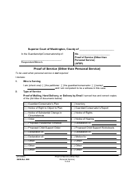 Document preview: Form GDN ALL009 Proof of Service (Other Than Personal Service) - Washington