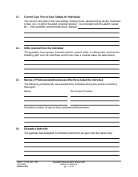 Form GDN R204 Guardian/Conservator&#039;s Report and Motion to Approve - Washington, Page 7
