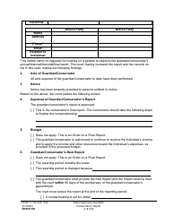 Form GDN R206 Order Approving Guardian/Conservator&#039;s Report - Washington, Page 2