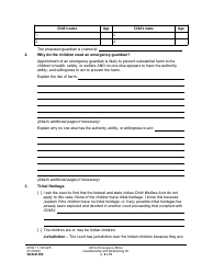 Form GDN M206 Motion for Emergency Minor Guardianship and Restraining Order - Washington, Page 2