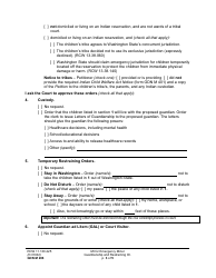 Form GDN M206 Motion for Emergency Minor Guardianship and Restraining Order - Washington, Page 3