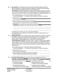 Form PO040 Protection Order - Washington (English/Spanish), Page 10