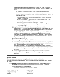 Form PO040 Protection Order - Washington (English/Spanish), Page 14