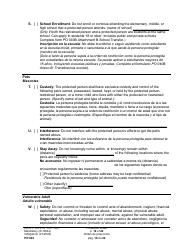 Form PO040 Protection Order - Washington (English/Spanish), Page 16