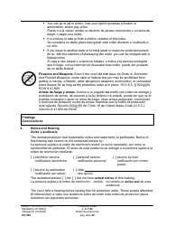 Form PO040 Protection Order - Washington (English/Spanish), Page 4