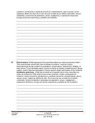 Form PO001 Petition for Protection Order - Washington (English/Spanish), Page 19