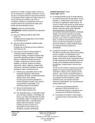 Form PO001 Petition for Protection Order - Washington (English/Spanish), Page 24