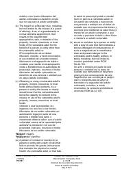 Form PO001 Petition for Protection Order - Washington (English/Spanish), Page 30