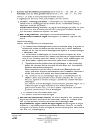 Form PO001 Petition for Protection Order - Washington (English/Spanish), Page 33