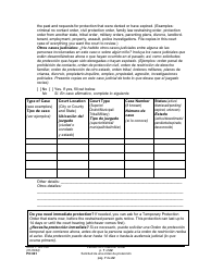 Form PO001 Petition for Protection Order - Washington (English/Spanish), Page 7