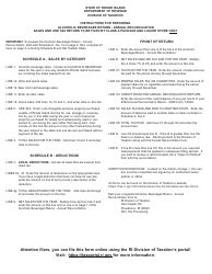 Form T-204A-ANNUAL Alcoholic Beverages Return - Annual Reconciliation - Rhode Island, Page 3