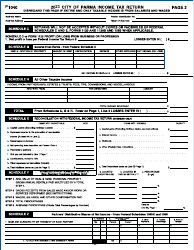 Form P-1040 Income Tax Return - City of Parma, Ohio, Page 2