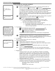 Form FA-4161VA Findings of Fact, Conclusions of Law, and Judgment Without Minor Children - Wisconsin, Page 3