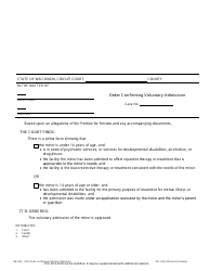 Document preview: Form ME-922 Order Confirming Voluntary Admission - Wisconsin