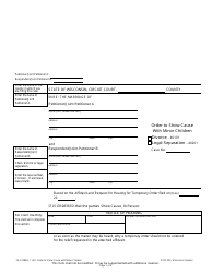 Document preview: Form FA-4128VB Order to Show Cause With Minor Children - Wisconsin
