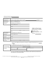 Document preview: Form FA-4129VB Order to Show Cause Without Minor Children - Wisconsin