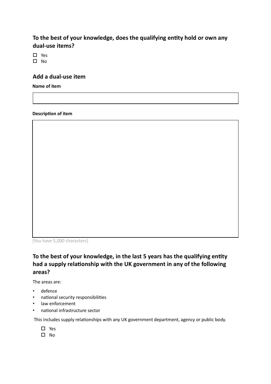 National Security and Investment (Nsi) Act Retrospective Validation Form - United Kingdom, Page 15